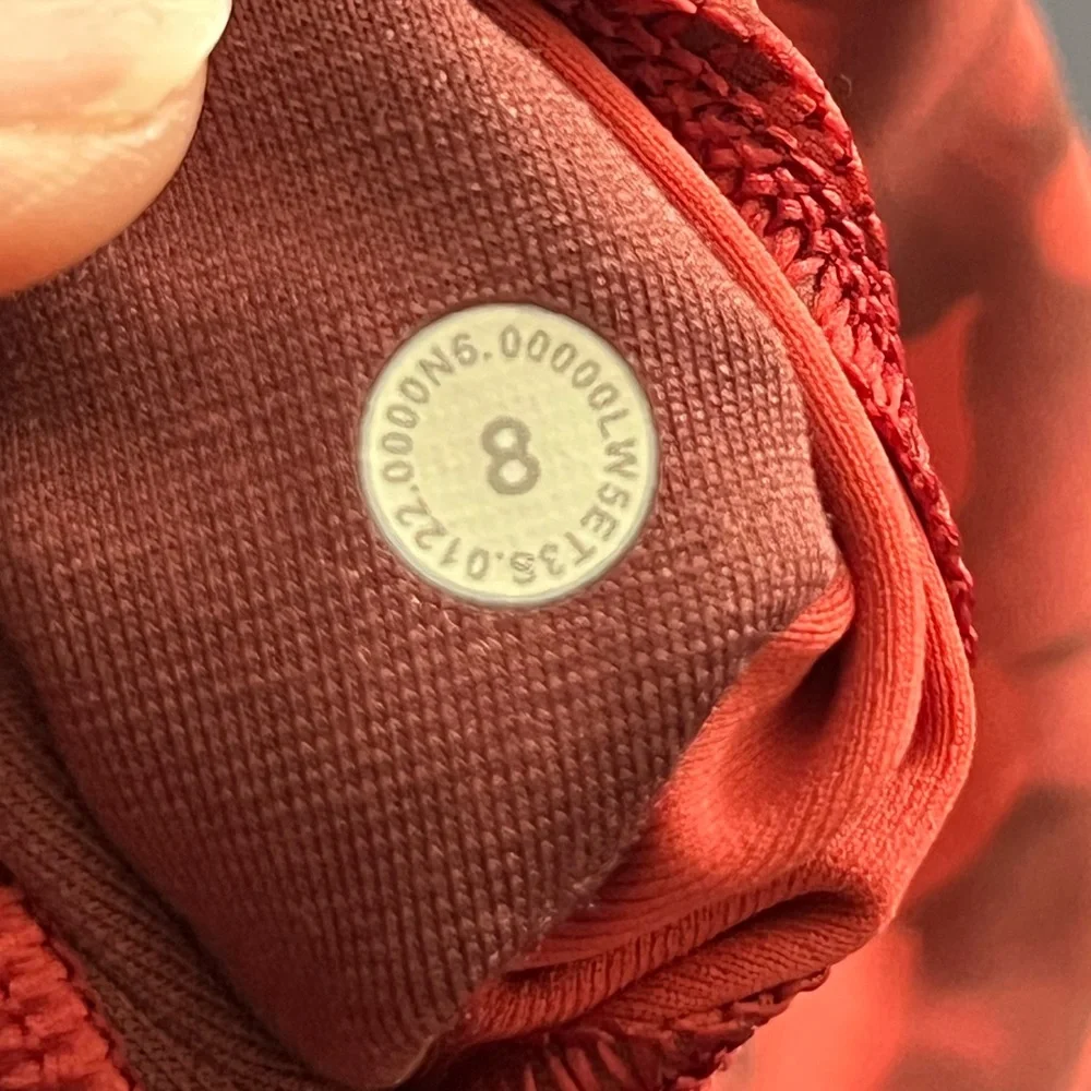 🍋LIKE NEW Lululemon Wunder Under HR 25” - Spray Leaf Fireside Red Multi - Sz 8 - Picture 7 of 12